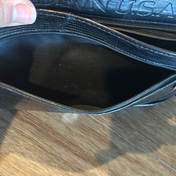 Brahmin all leather vintage crossbody bag in black - Picture 12 of 16